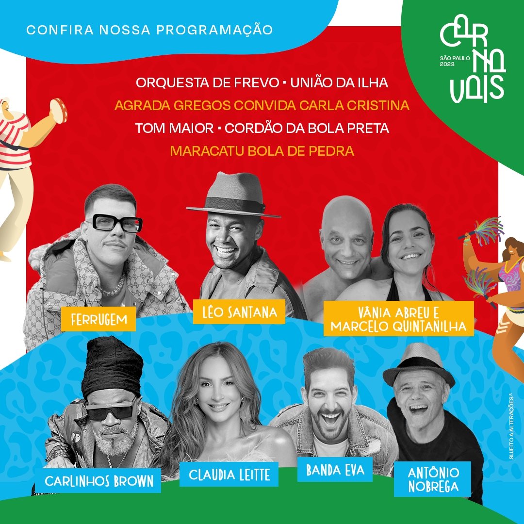 Leia mais sobre o artigo Alegria, boa música e diversão! Carlinhos Brown comanda a primeira edição do Carnavais em São Paulo